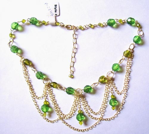 Linking Glass Beads Necklace