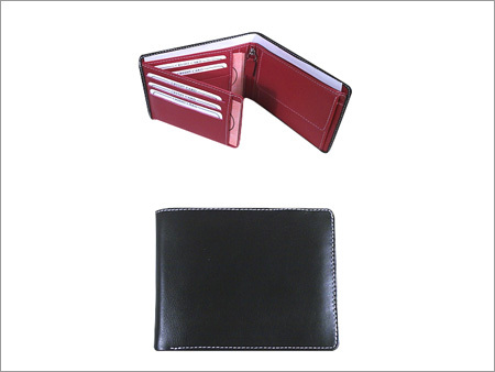 Wallet - Leather, 4x3 Inches, Black | 6-8 Card Slots, Cash Compartment, Durable, Compact Design, Organized Storage