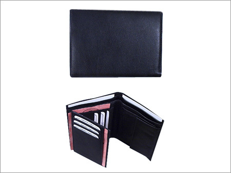 Wallet - Leather, 4x3x1 Inches, Black | 6 Card Slots, 1 Cash Compartment, Compact Design, Durable Material