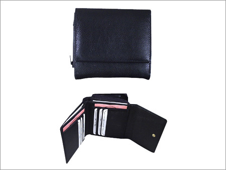 Wallet - Genuine Leather, 4x3x1 inches, Black | Zipper Closure, 6-8 Card Slots, Compact Durable Design