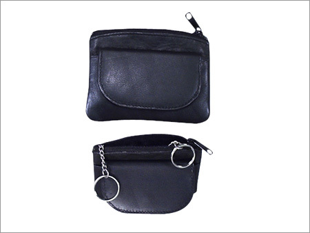 Wallet - Leather, 4x3x1 Inches, Black | Zipper Closure, Multiple Compartments, Compact Durable Design