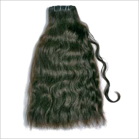 Hair - Human Hair, 18 Inches, Dark Brown | Natural Look, Wavy Texture, Soft, Thick, Easy Styling, Machine Weft, 100 Grams