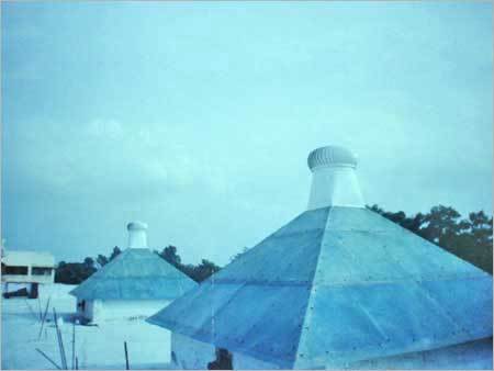 Turbo Ventilators on FRP skylight