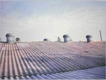 Turbo Ventilators on A.C. corrugated roof