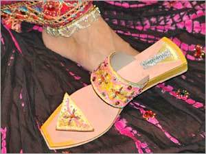 Ladies Beaded slippers