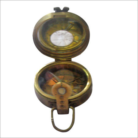 Brass Compass With Brass Box