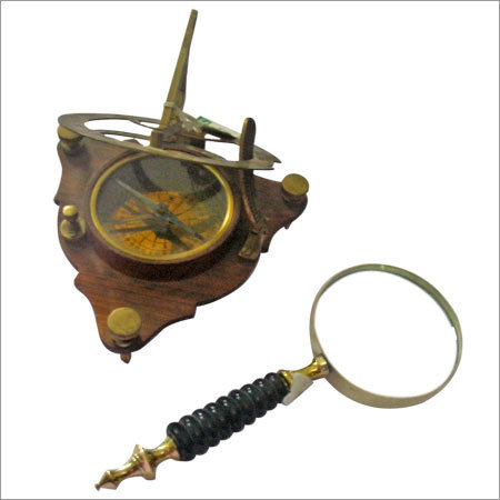 Compass And Antique Lens