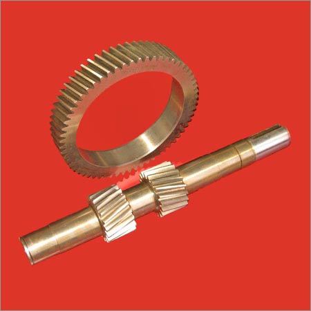 Double Helical Pinion Shaft & Helical Gear