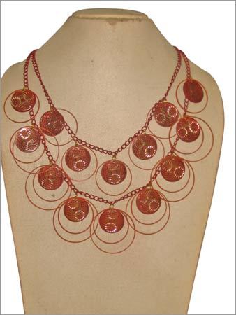 Diamond Cut Patina Necklace