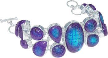 Purple Moon Stone Bracelet