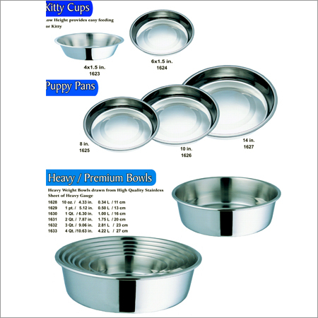 Non Tip Dishes Available In Both Mirror & Matt Finish