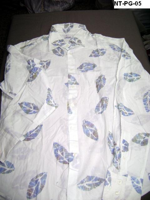 Cotton Bubble Print Shirt