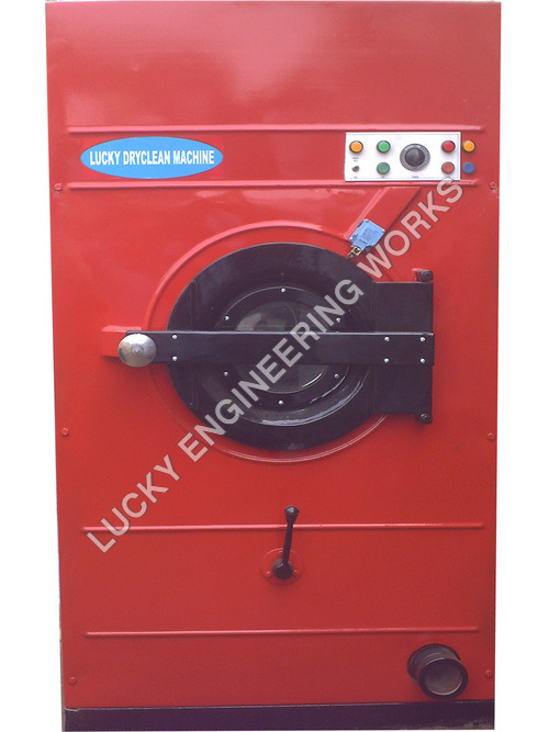 Red Industrial Dry Cleaning Machine