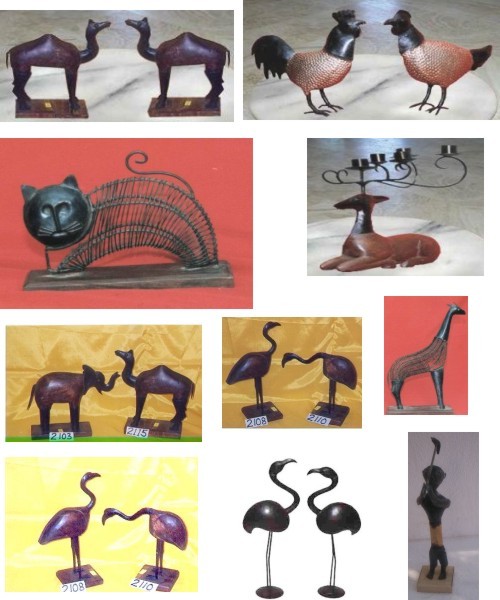 IRON -WOODEN ANIMALS