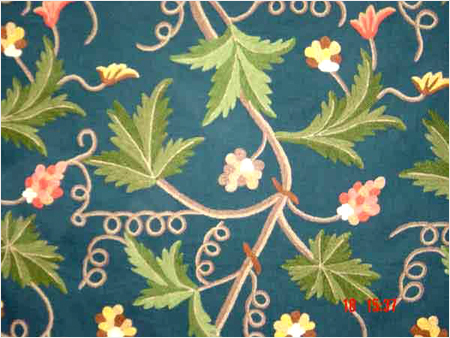 2 Ply Crewel Embroidery on Velvet