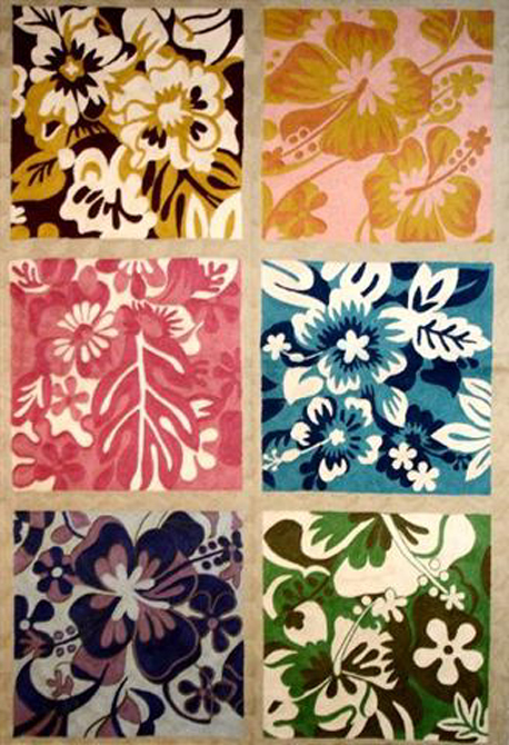 Silk Yarn Chainstitch Modern Wall Hanging