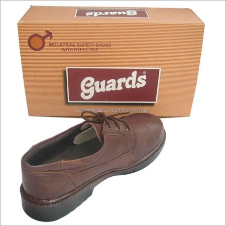 Brown Pvc Sole Safety Shoe