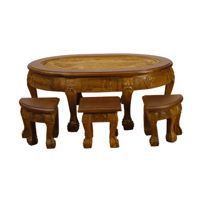 STAR COFFEE TABLE WITH SEATER