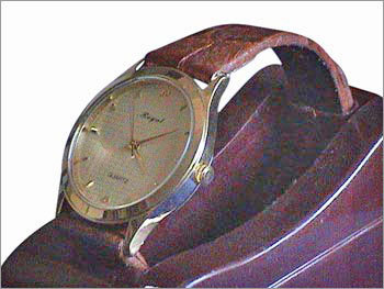 Wrist Watch - Stainless Steel Case 38mm, Leather Strap, Quartz Movement | Elegant Design, Durable Strap, 3ATM Water Resistant