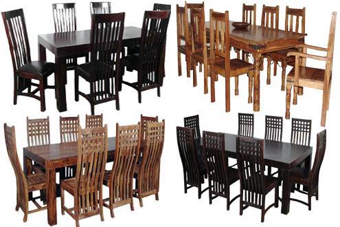 Wooden Handcrafted dining table set