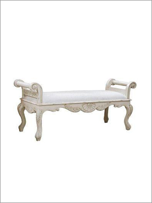 carved bench