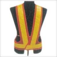 Reflective Vest - Polyester Material, Adjustable Size, Bright Yellow Color | Zipper Closure, Lightweight Breathable Mesh, Reflective Strips For Enhanced Safety