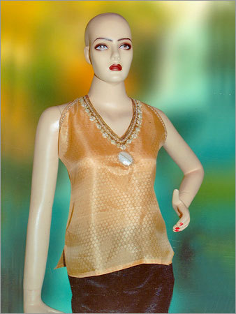 Short Embroidered Top
