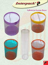 Cylindrical Acetate Boxes