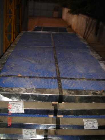 stainless sheet with NO4/PVC finish