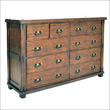 Wooden 10 Drawer Chest