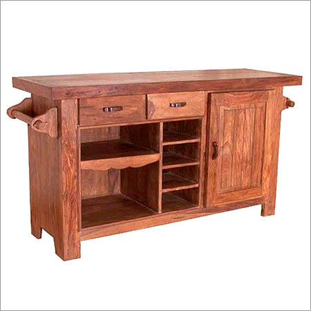 Wooden Kitchen Cabinet With Wooden Top