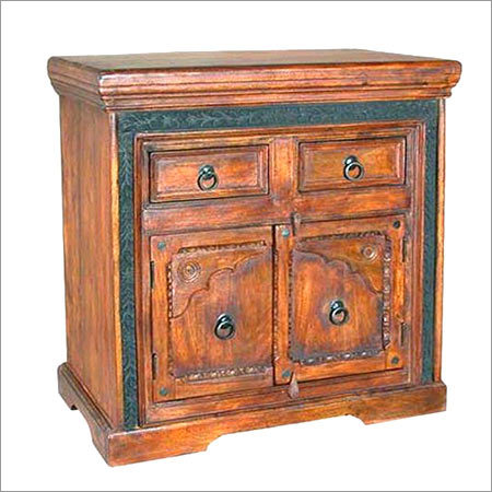Wooden 2 Door 2 Drawer Cabinet