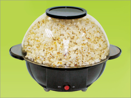 IBILI Popcorn Popper 2,8 l of Glass/Silicone Orange/Transparent 18 x 18 x 16.5 cm 