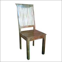 Wooden Handcrafted Chair with Strips Back