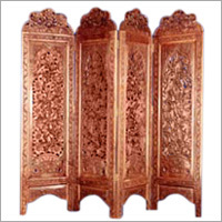 Hand carved Walnut wood Screen