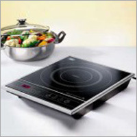 Induction Cooker - White Ceramic Plate Black Body 1800W 220V 7 Menus 9 Power Levels Timer