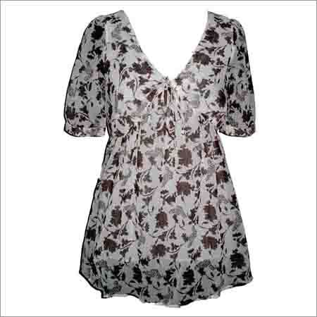 Printed Chiffon Tunic