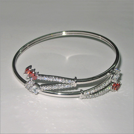 Studded Silver Anklets
