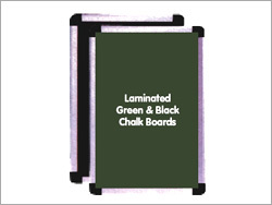 Laminated Green & Black Chalk Boards