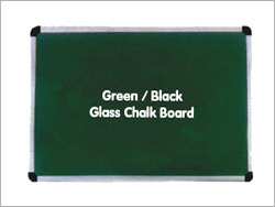 Green Black Glass Chalk Board