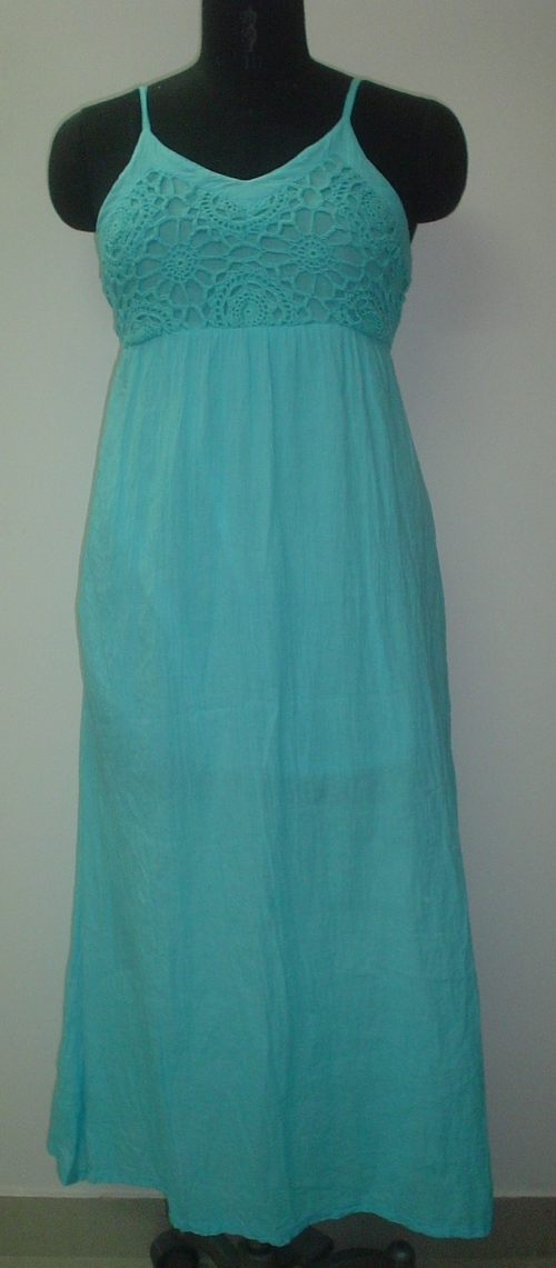 Fancy Crochet Women Long Dress