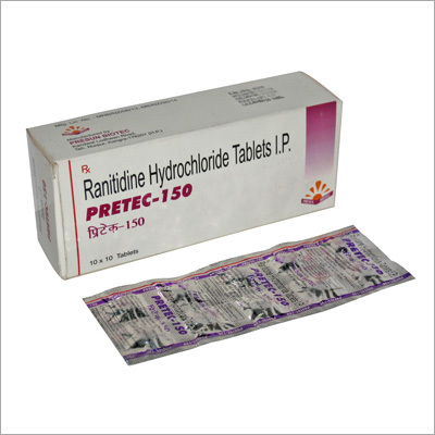Ranitidine Hydrochloride Tablets I P Pretec-150
