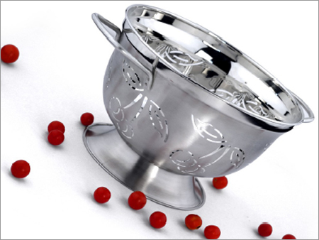 Colander Cherry Rod Handle