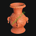 Terracotta Handicraft - Terracotta Lady Face Pot, 10cm Height X 8cm Diameter, Brown | Handcrafted, Eco-friendly, Unique Design, Durable, Decorative