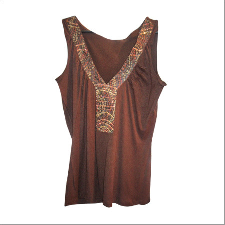 Sleeveless Designer Top