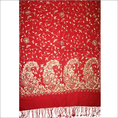 Silk & Woolen Embroidered Shawl