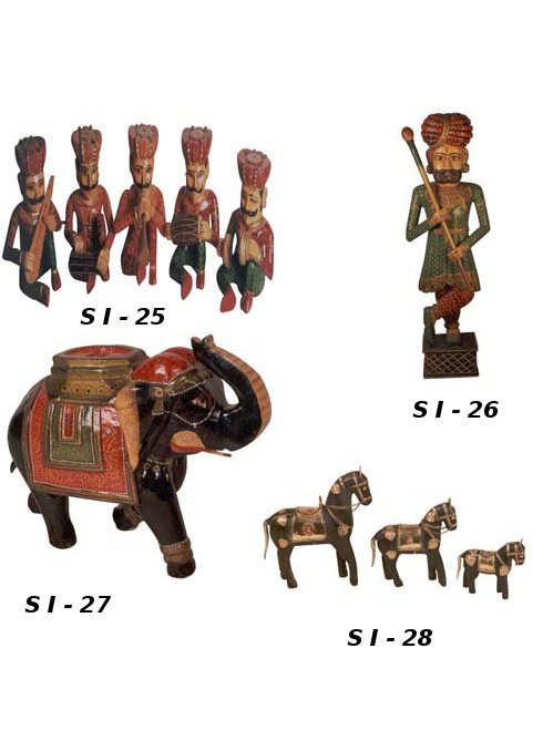 Wooden Decorative Animals Figure