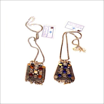 Necklace with Brass Pendant