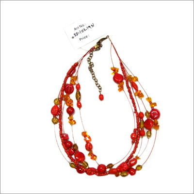 Glass Sequins Necklace