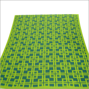 Throw - Cotton Blend, 60x80 Inches, Lime Green | Soft Texture, Durable Fabric, Lightweight Design, Geometric Pattern